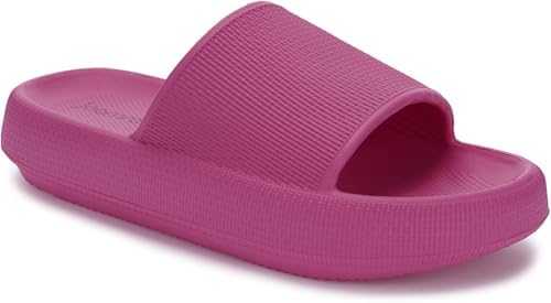 Pillow Slippers for Women Thick Sole Shower Slides