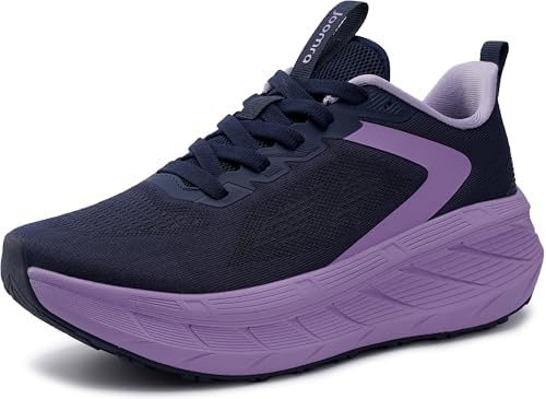 Women's Wide Toe Box Tennis Shoes Thick Sole