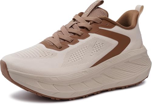 Women's Wide Toe Box Tennis Shoes Thick Sole