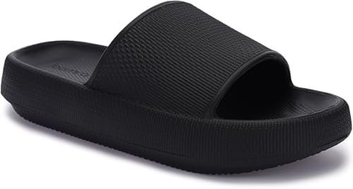 Womens Slides Mens Thick Sole Pillow Slippers